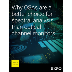Why OSAs are a better choice for spectral analysis than optical channel monitors Why OSAs are a better choice for spectral analysis than optical channel monitors