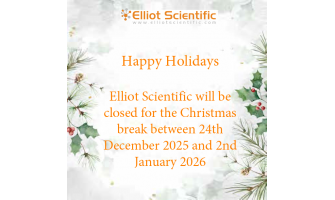 Elliot Scientific will be closed between 24/12/2025- 02/01/2026