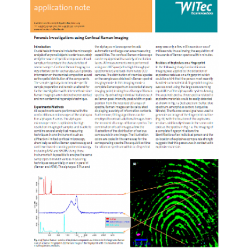 Forensic Investigations using Confocal Raman Imaging