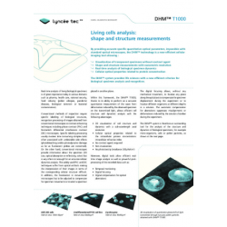 Living cells analysis: shape and structure measurements Living cells analysis: shape and structure measurements