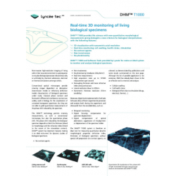 Real-time 3D monitoring of living biological specimens Real-time 3D monitoring of living biological specimens
