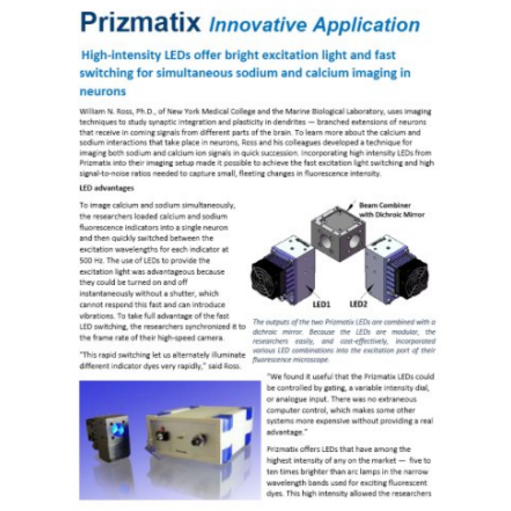 Highintensity LEDs offer bright excitation light and fast switching