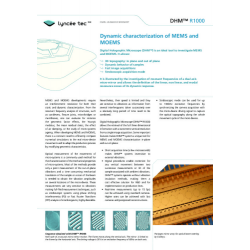 Dynamic characterisation of MEMS and MOEMS Dynamic characterisation of MEMS and MOEMS