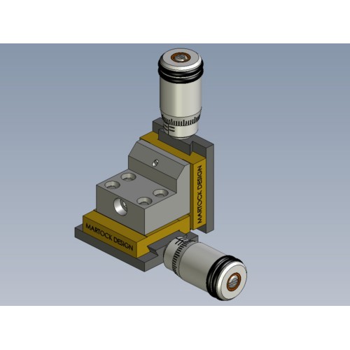 MDE261A-YZ-M-L - Dual Axis Very-Small YZ Micropositioner Stage with Micrometers Lockable