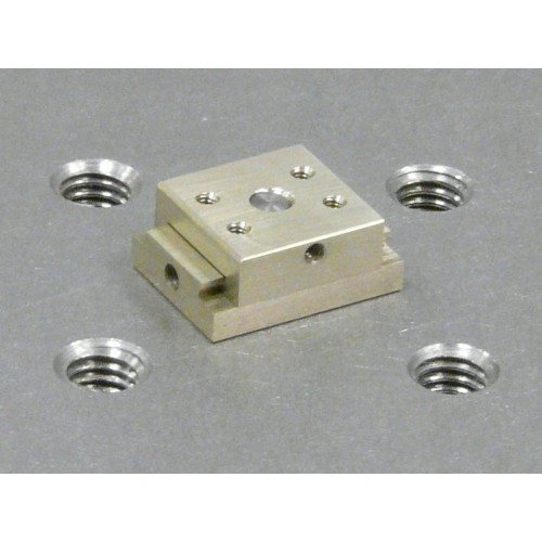 MDE265 KN-3 mm travel single-axis micropositioner, knurled adjuster