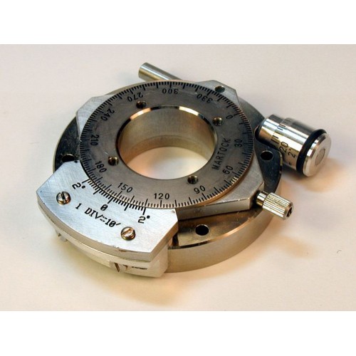 MDE282-20G - Compact Precision Rotation Stage with 20 mm Clear Bore and Vernier Scale